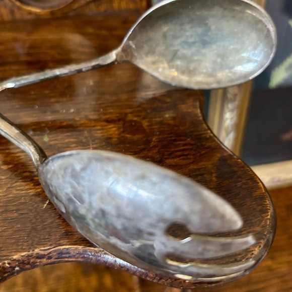 Brama| Vintage Silver Salad Tongs Made in England - Picture 2 of 6
